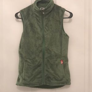 Green North Face vest